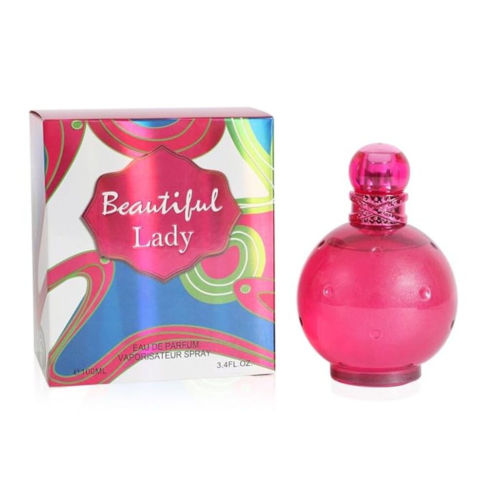 Beautiful Lady Women's Spray Eau de Parfum Fruity Floral Sweet Scent 3.4 oz